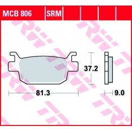 TRW TAKAKIA MCB806 SH300i ΟΠΙΣΘΕΝ