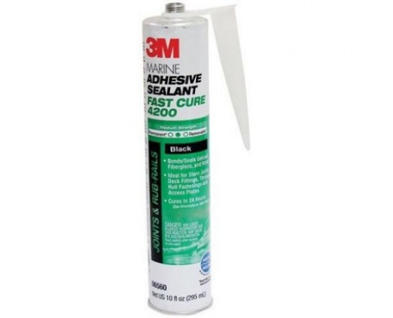 3M Marine Adhesive Sealant 4200FC Fast Cure Μαύρο 310ml