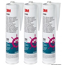 3M Marine 3200 silicone Sealant black Σφραγιστικό σιλικόνης μαύρο 280ml