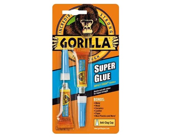 Gorilla Κόλλα Gel Στιγμής Super Glue Σετ 2 x 3gr