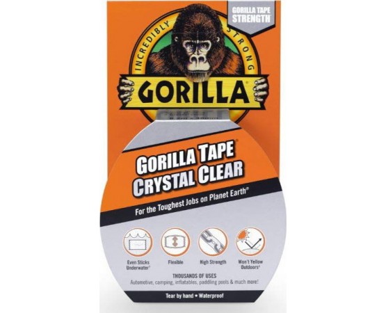 Gorilla Crystal Clear Ταινία επισκευής 48mm x 8.2m