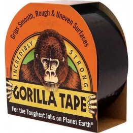 Gorilla Αυτοκόλλητη Υφασμάτινη Ταινία Μαύρη