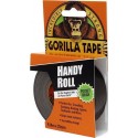 Gorilla Handy Roll Αυτοκόλλητη Υφασμάτινη Ταινία Μαύρη 25mmx9m